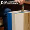 Large Wooden Box with Hand Holes, 15 x 12 x 7 Inches Unfinished Pine Wood Box for DIY Craft Arts Hobbies and Home Storage